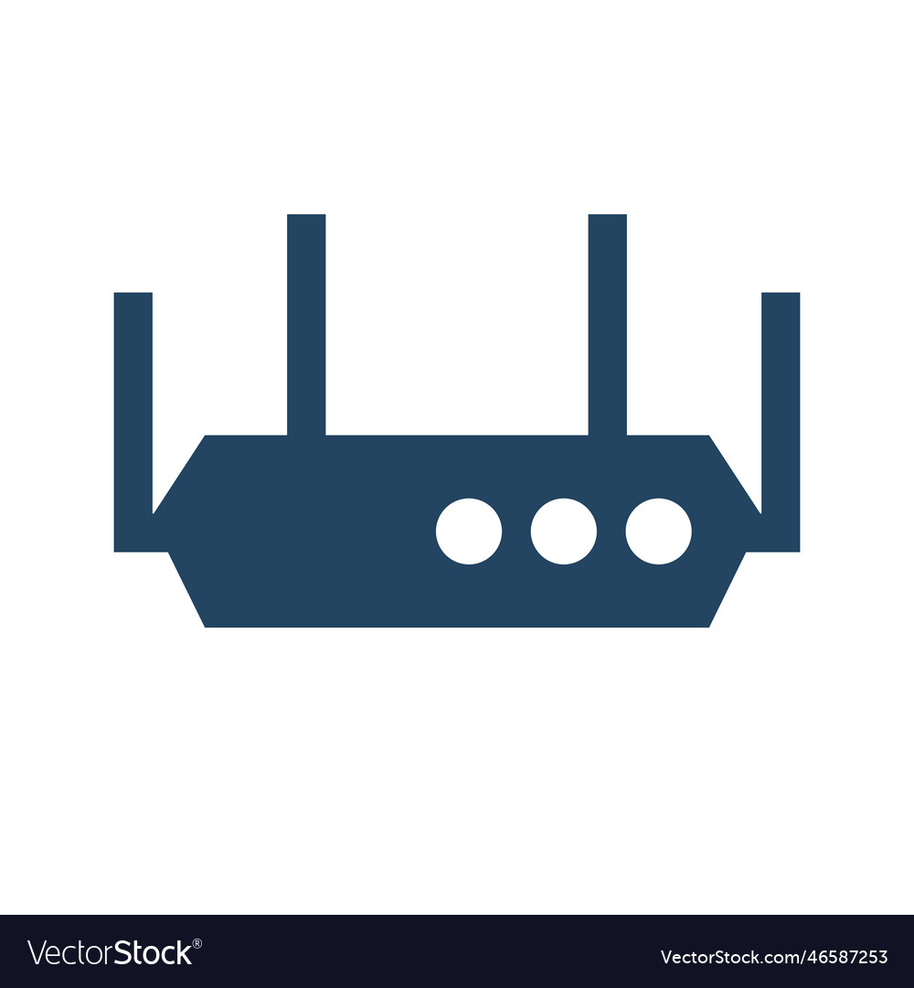 Wi-fi router or network repeater Vector Image Wi-fi router or network repeater
