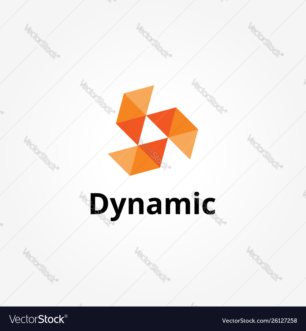 Abstract geometry propeller dynamic logo sign