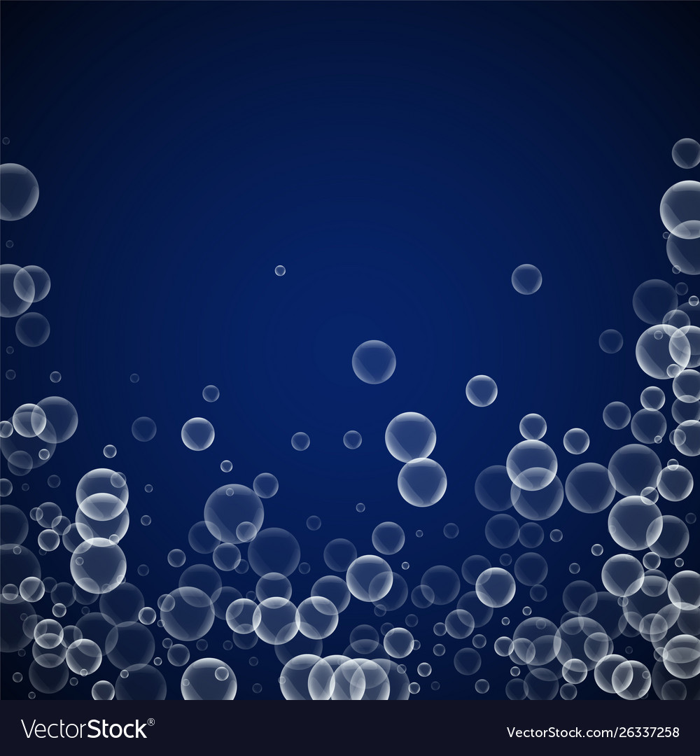 Random soap bubbles abstract background blowing b