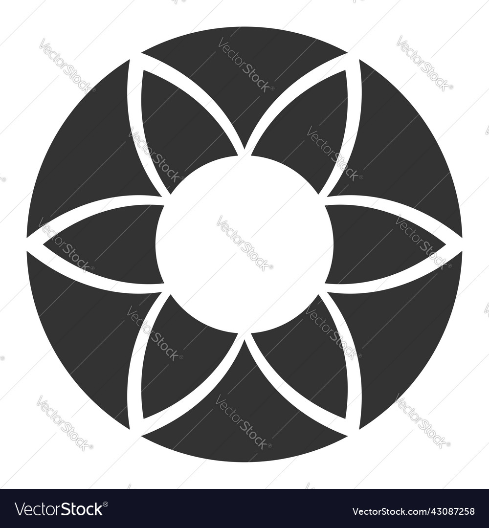 Simple motif mandala shape element circular round