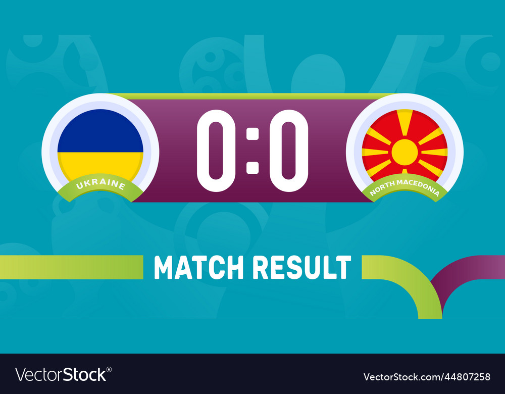 Ukraine north macedonia match result european