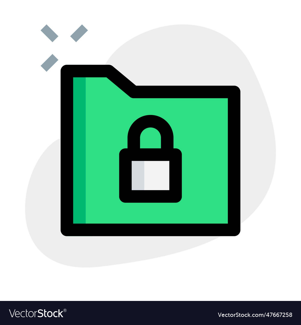 Use of lock system to protect folder data