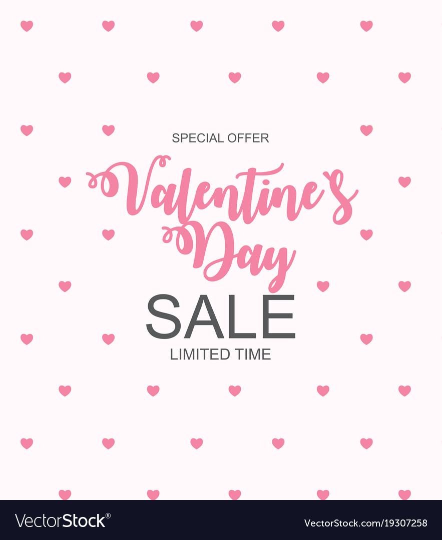 Valentines day sale discount card