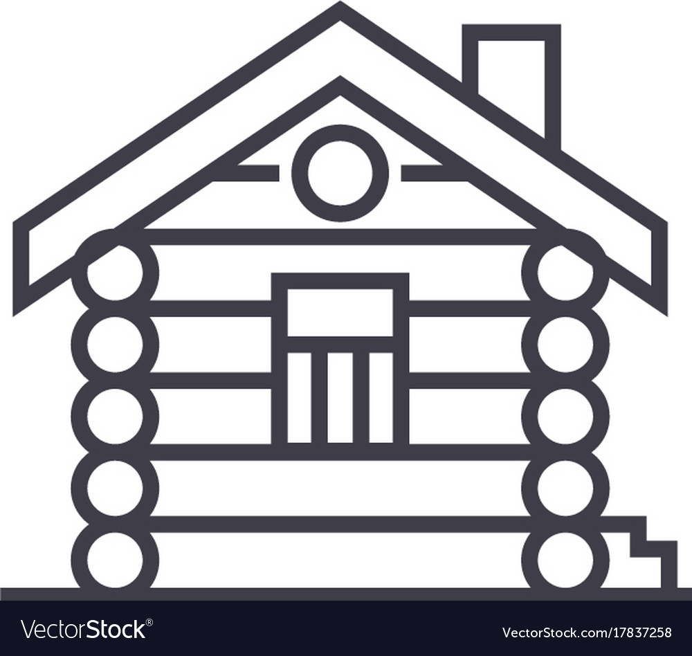 Holzschrank Icon - Linienkunst