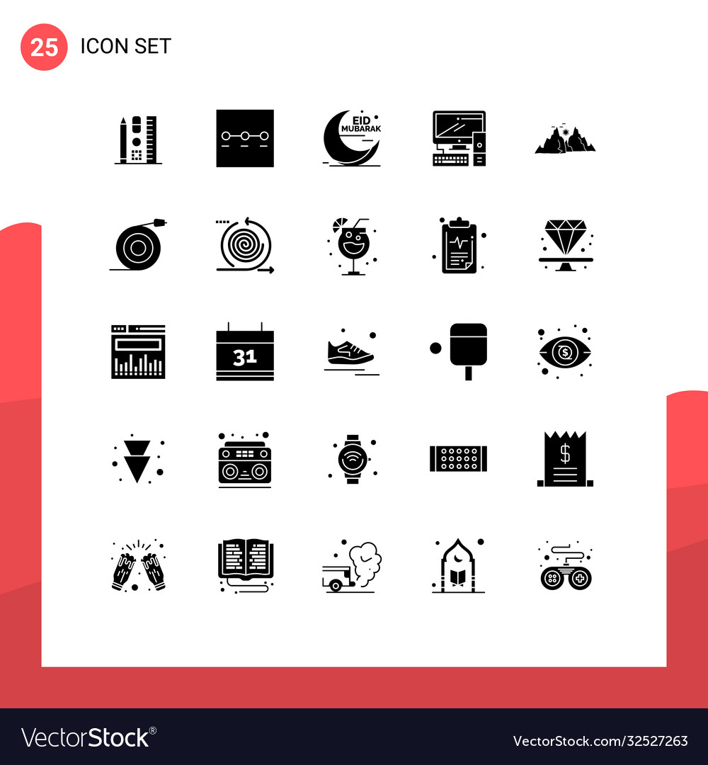 25 creative icons modern signs and symbols