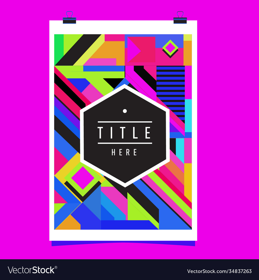 Abstract colorful geometric pattern background Vector Image Abstract colorful geometric pattern background