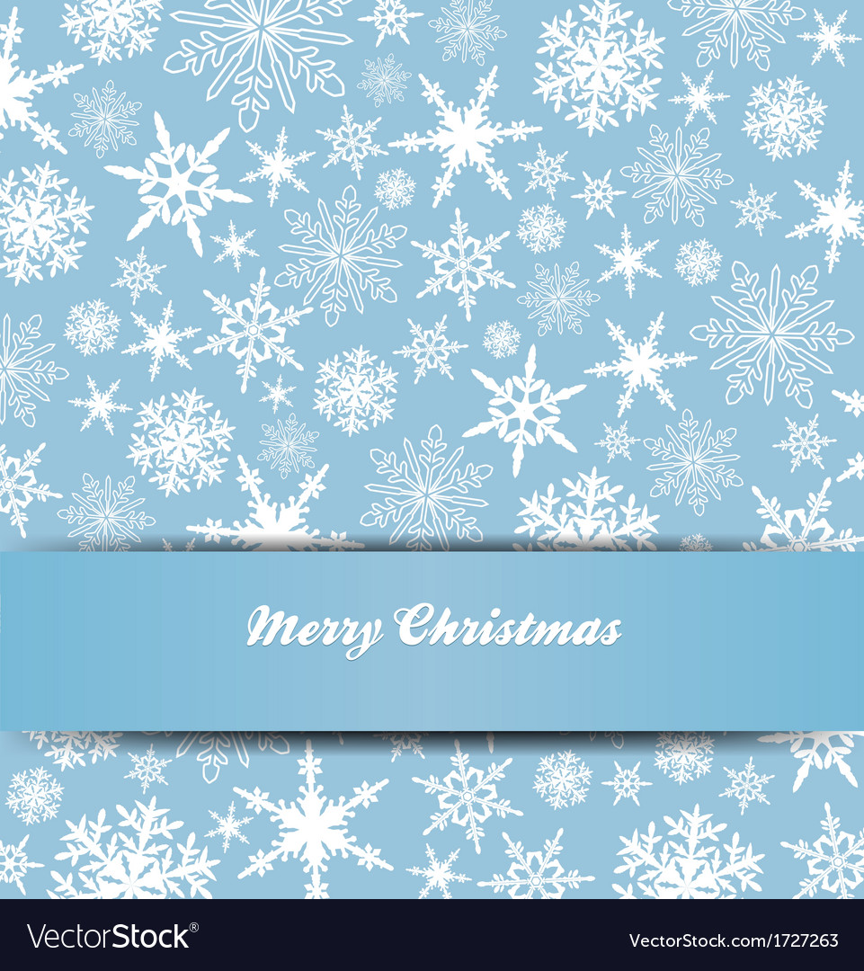 Christmas snowflake card banner invitation