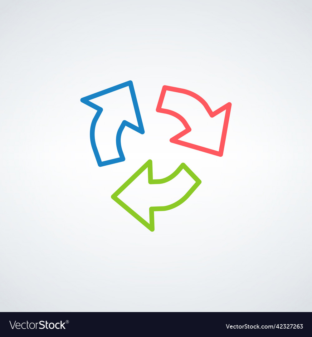 Circular arrows for infographics chart graph