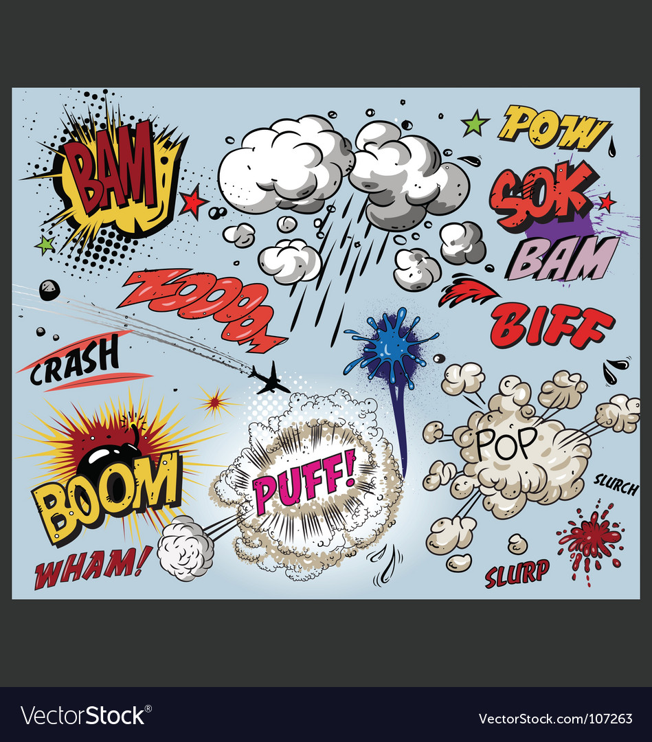 Comic book explosion