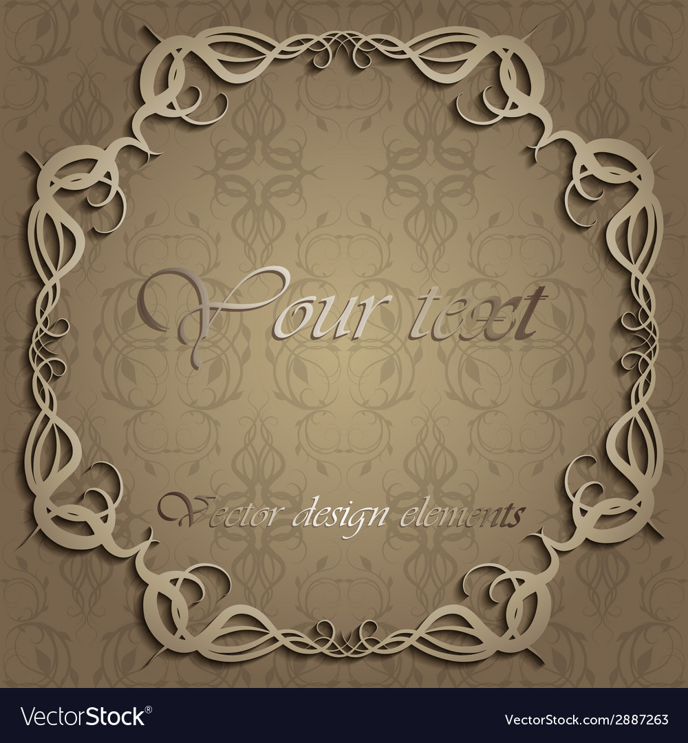Frame of calligraphic patterns