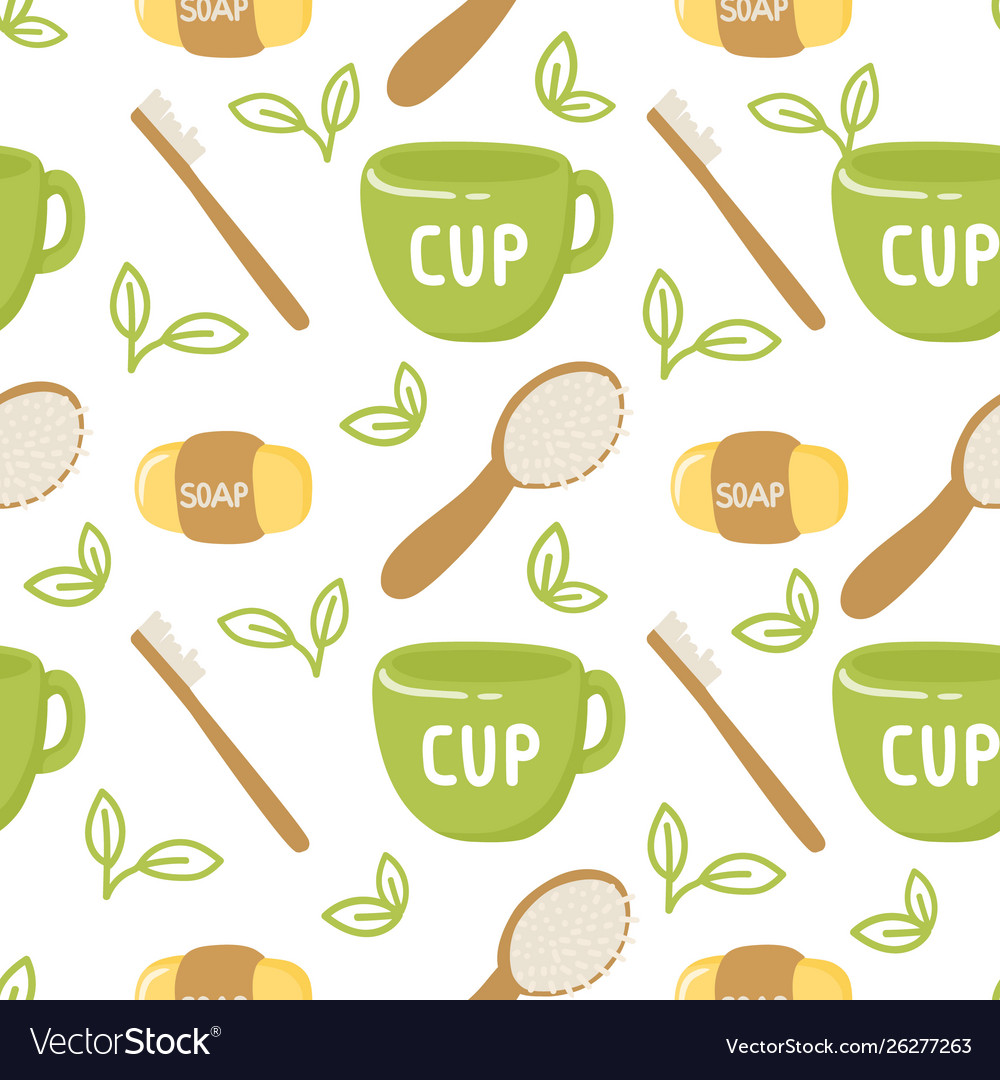 Go green pattern on white background vector image Go green pattern on white background