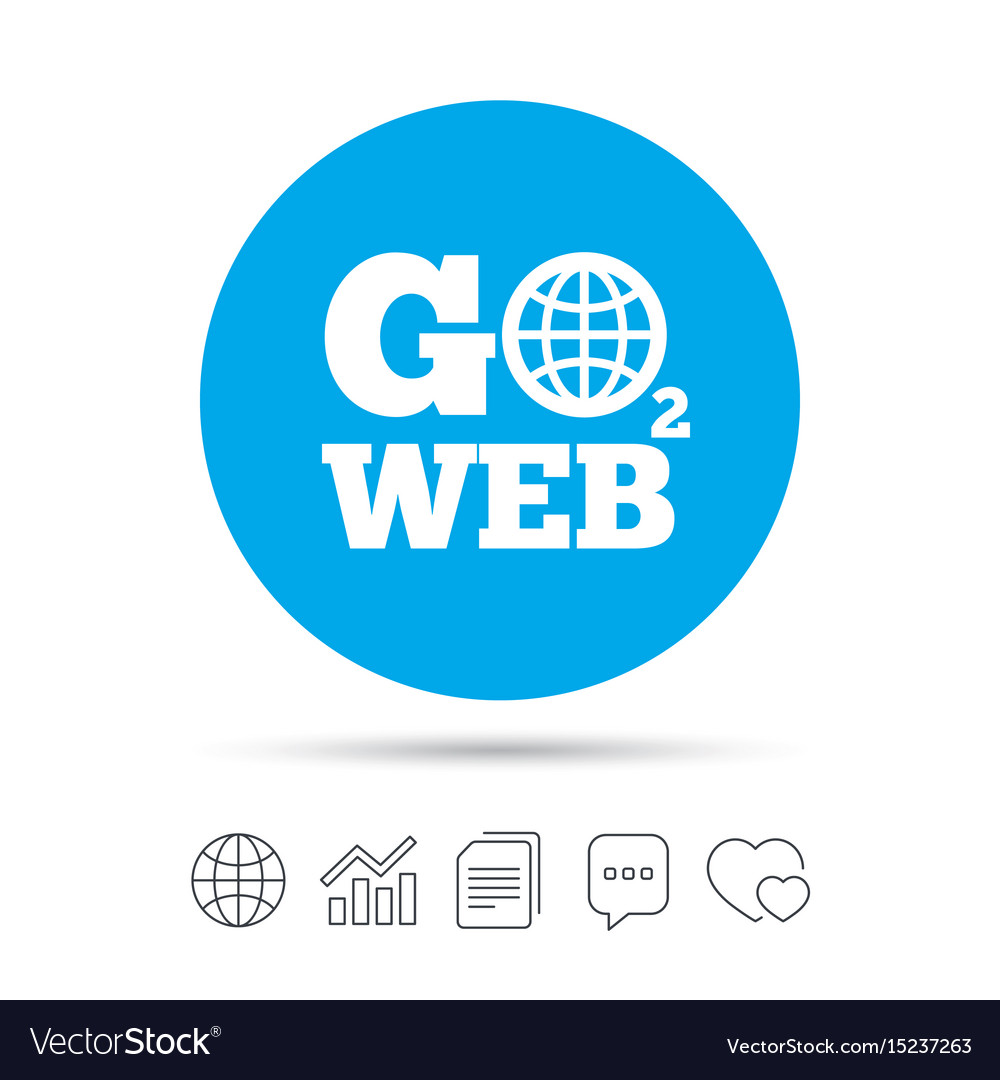 Go to web icon internet access symbol