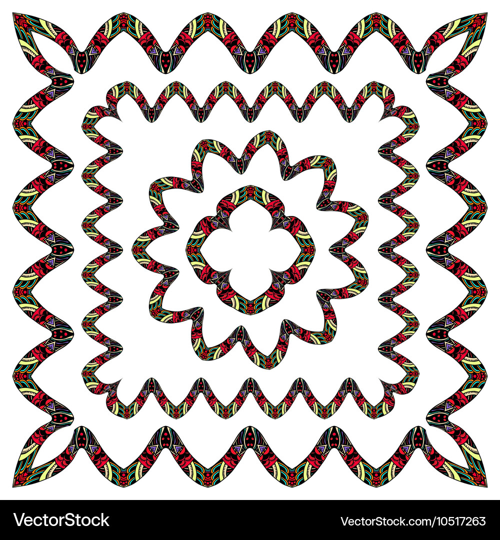 Hand drawn doodle frames Royalty Free Vector Image