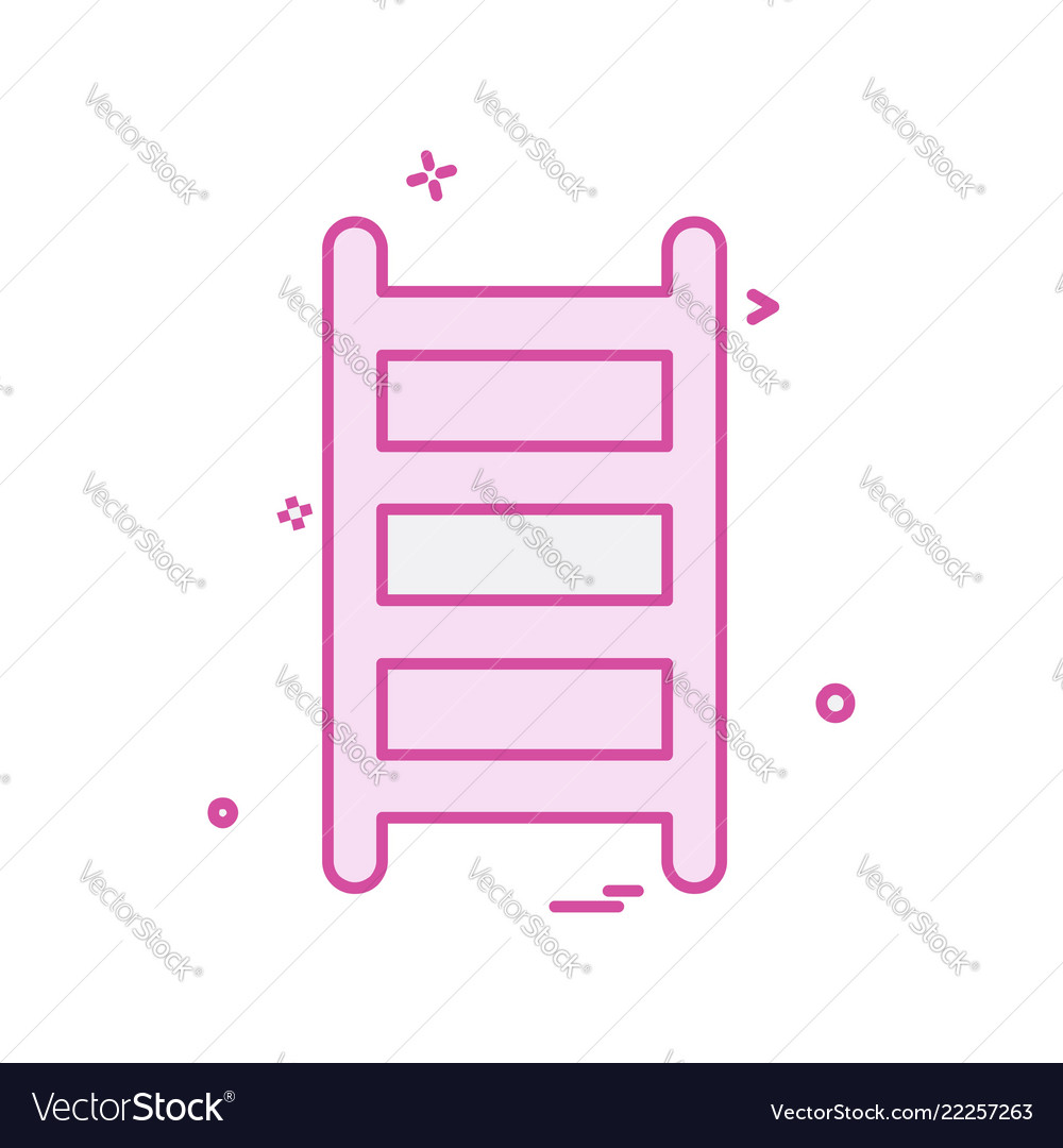 Ladder icon design vector image Ladder icon design