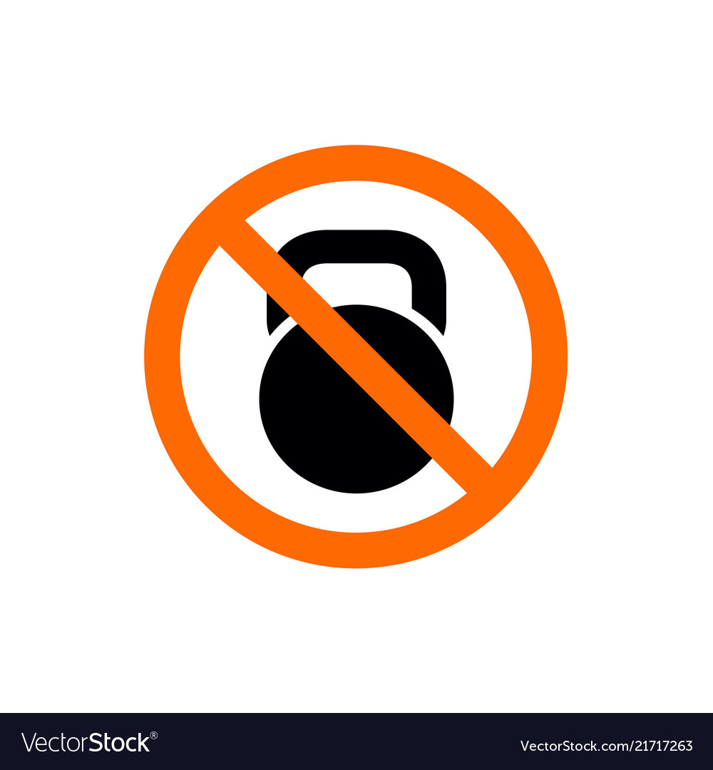 No workout or exercise kettlebell symbol