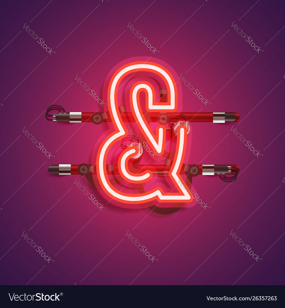 Realistic neon character with wires and console vector image Realistic neon character with wires and console