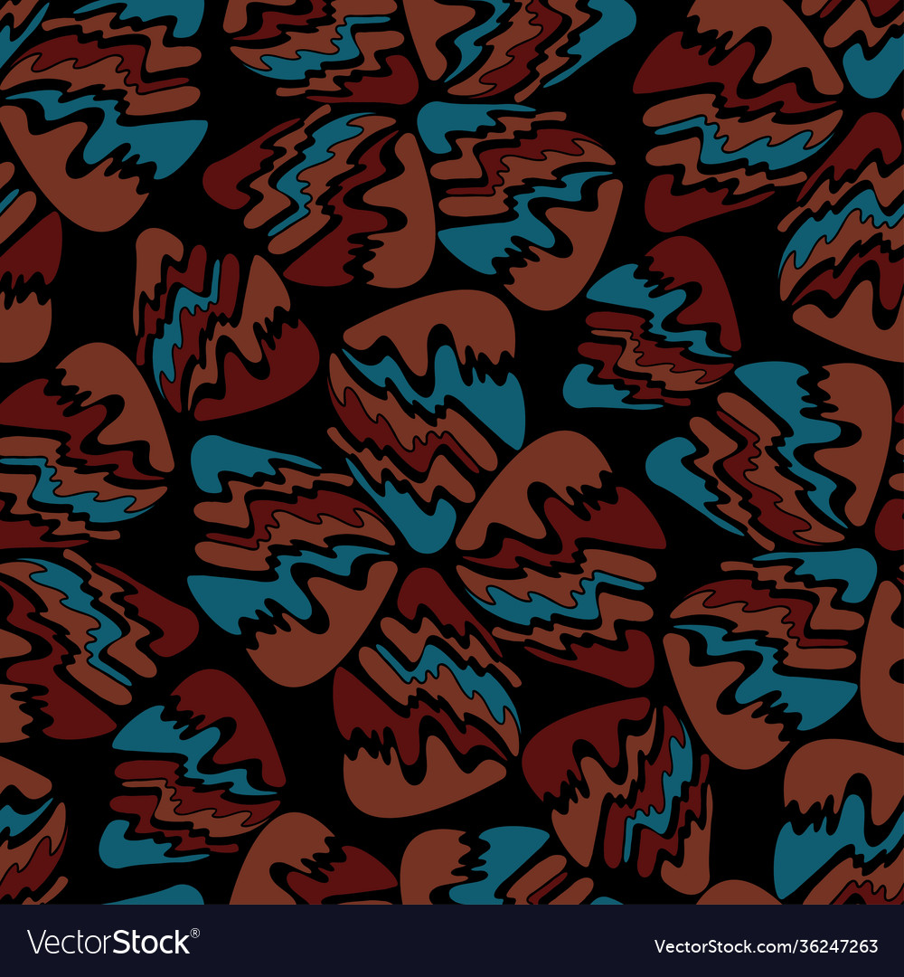 Seamless pattern with abstract geometric oval