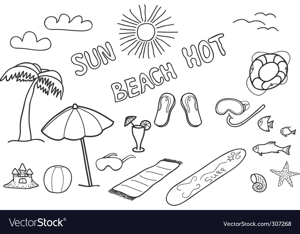 Beach doodles