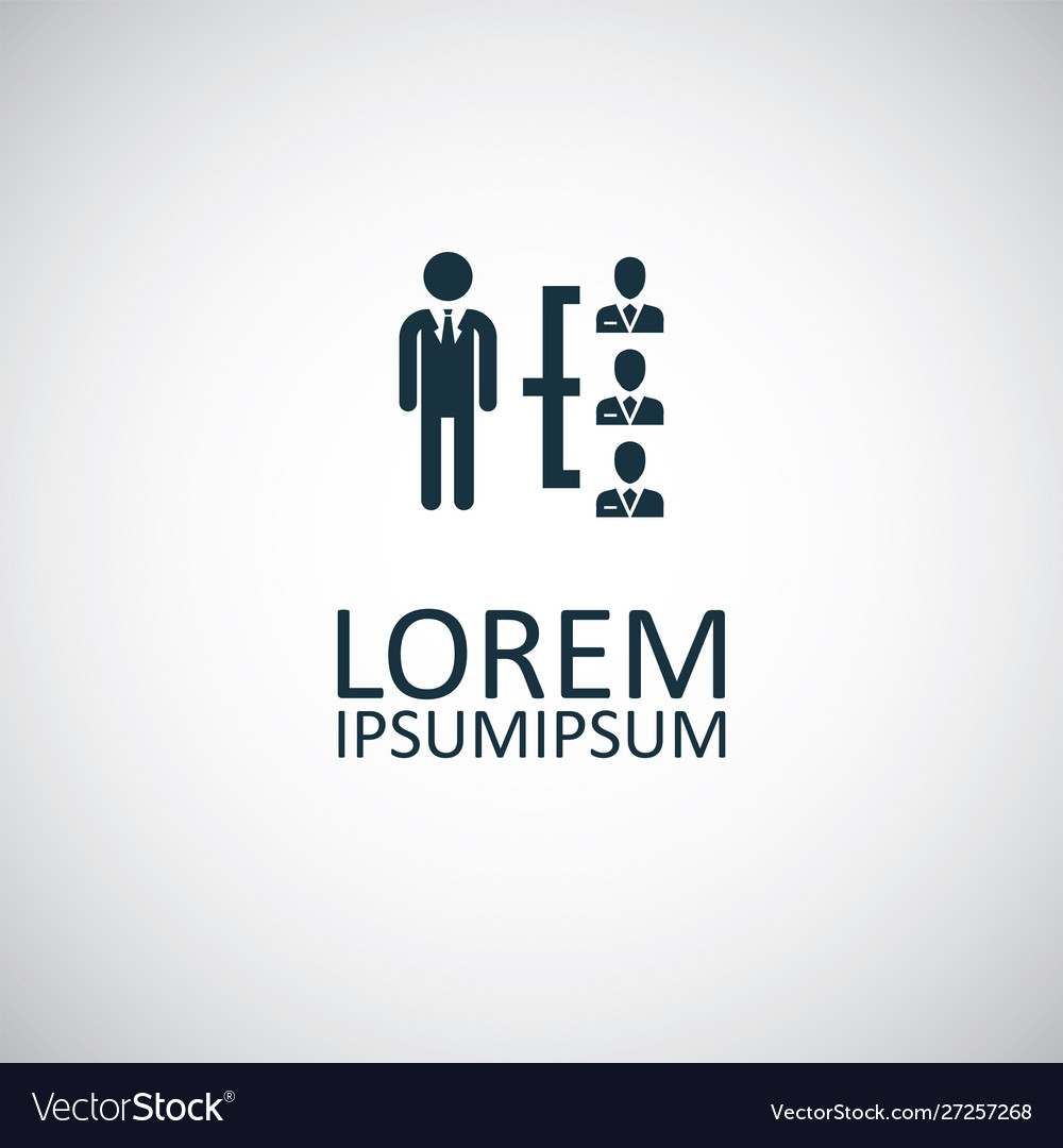 Business network icon for web and ui on white