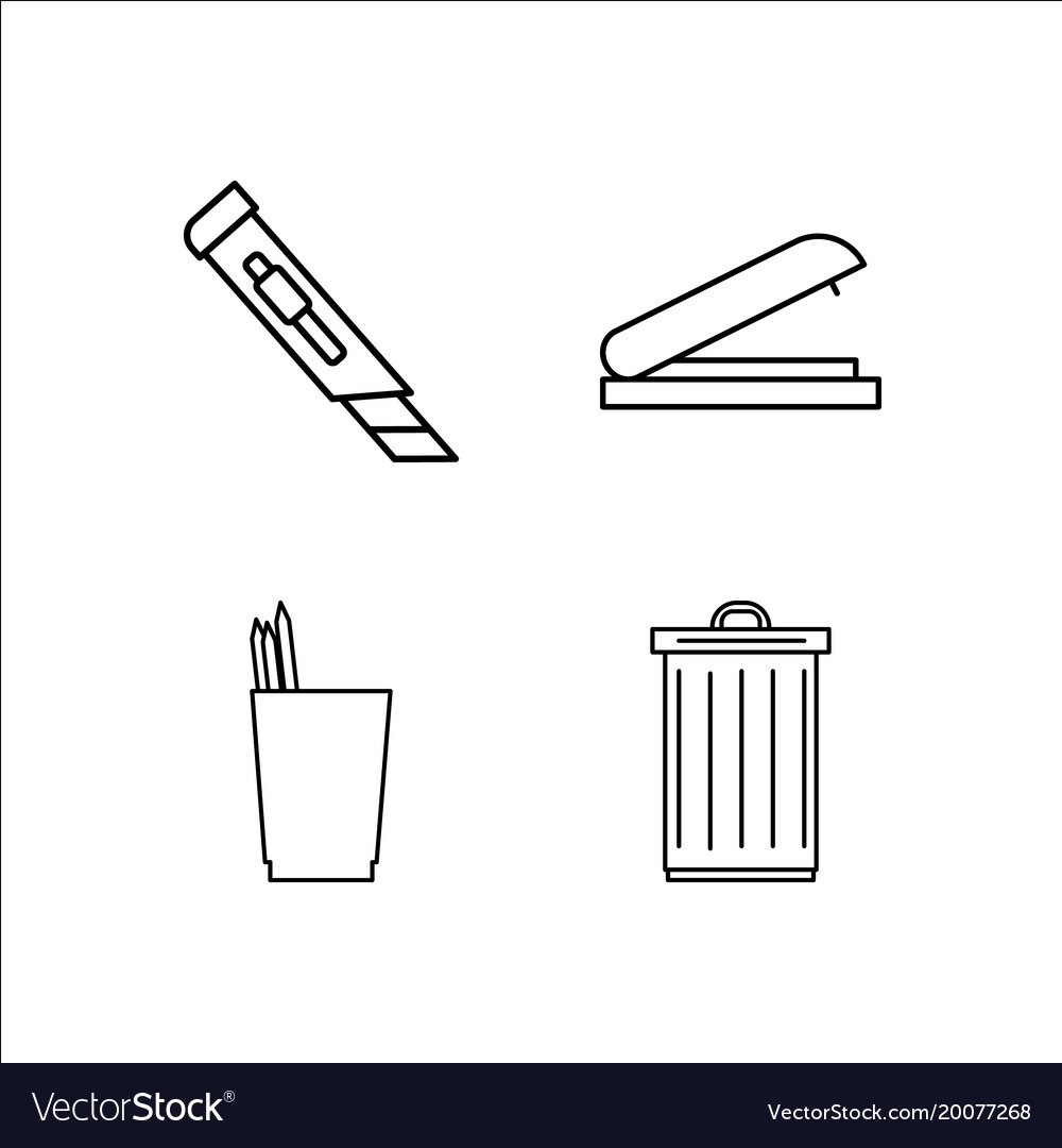 Design und Studio einfache lineare Icon-Setsimple