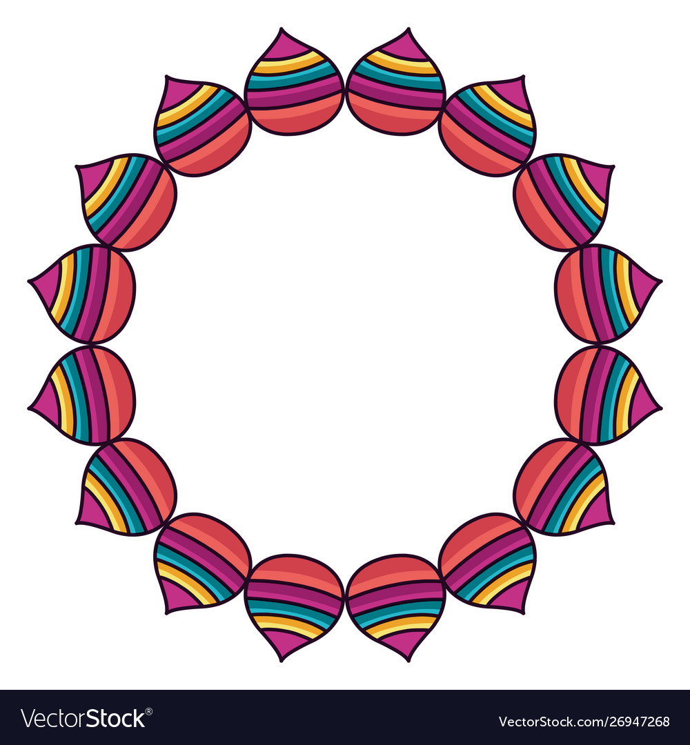 Isolated mandale circle design