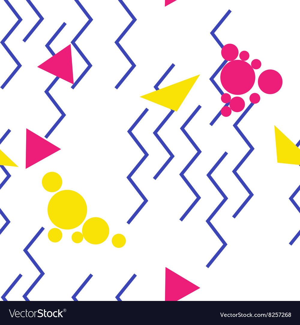 Pop art zigzag pattern