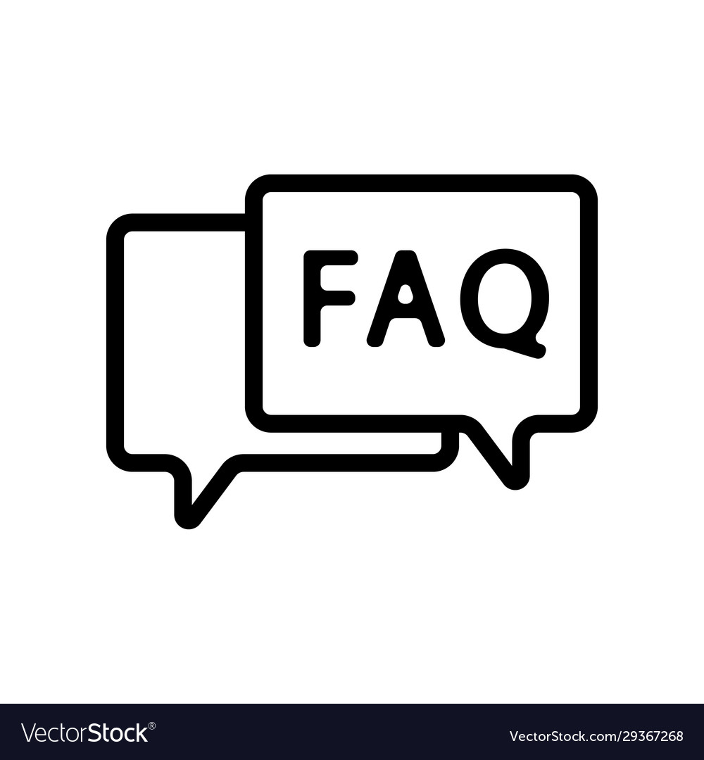 Questions and answers icon isolated vector image Questions and answers icon isolated