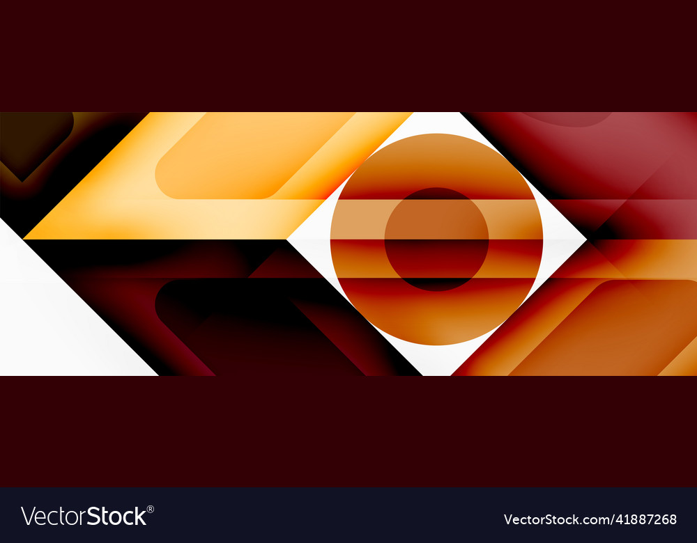 Square and circle minimal abstract background