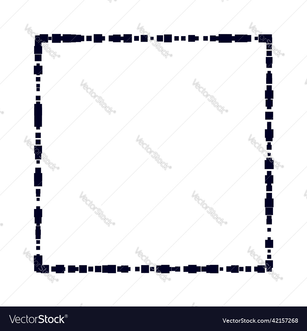 Squares random scattered shapes element