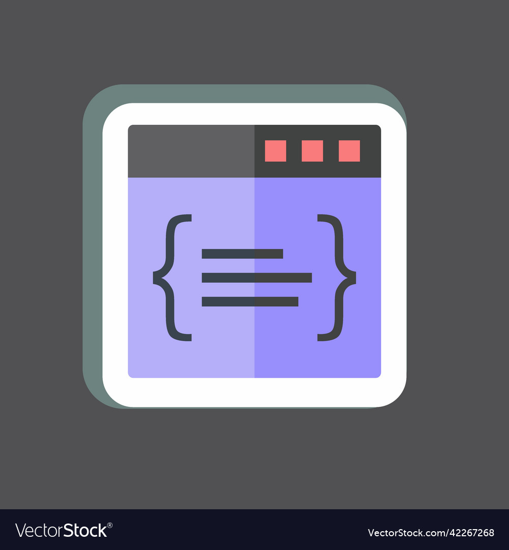 Sticker code suitable for programming symbol