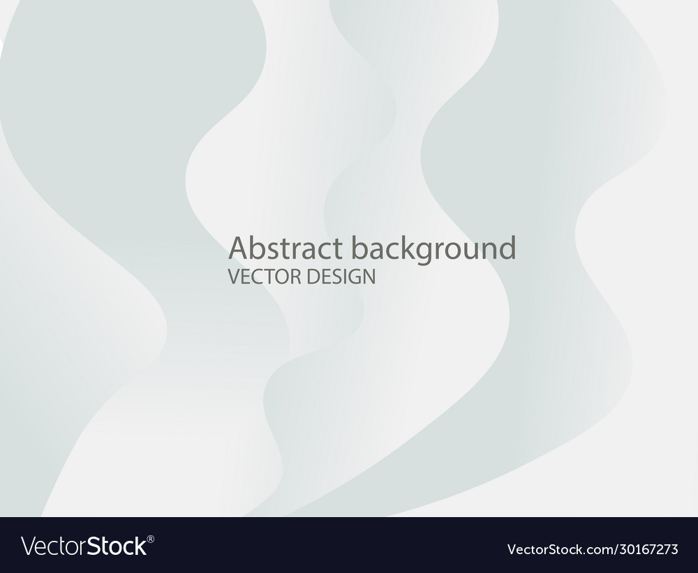 Abstract white and gray gradient color curve vector image Abstract white and gray gradient color curve