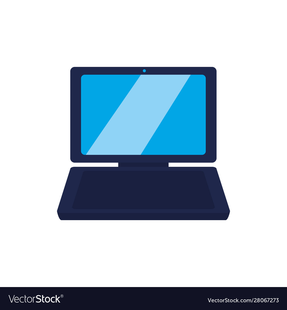Computer device flat style icon
