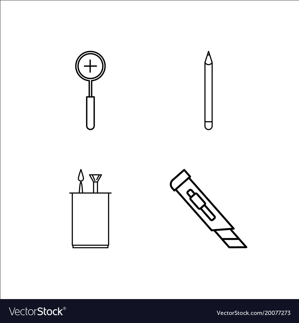 Design und Studio einfache lineare Icon-Setsimple