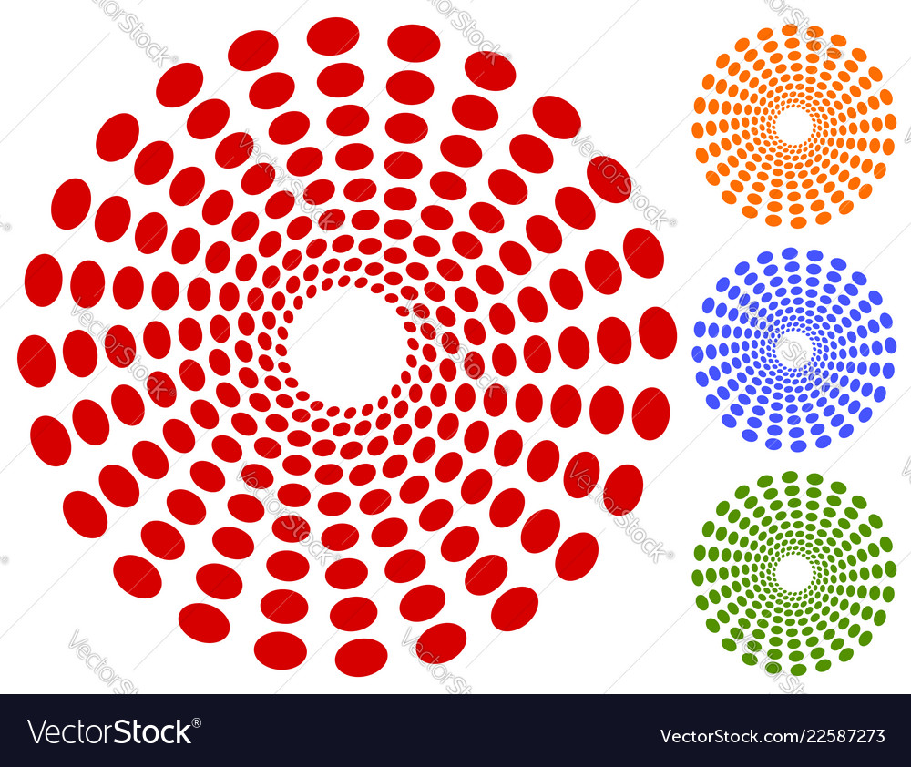 Dots circles circular motif element radiating Vector Image Dots circles circular motif element radiating