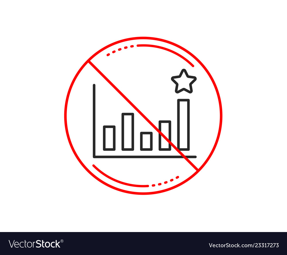 Efficacy line icon business chart sign