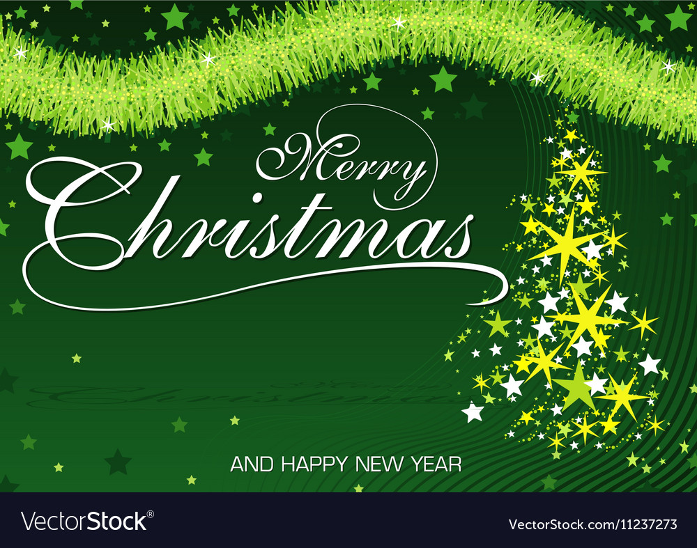 Green christmas greeting