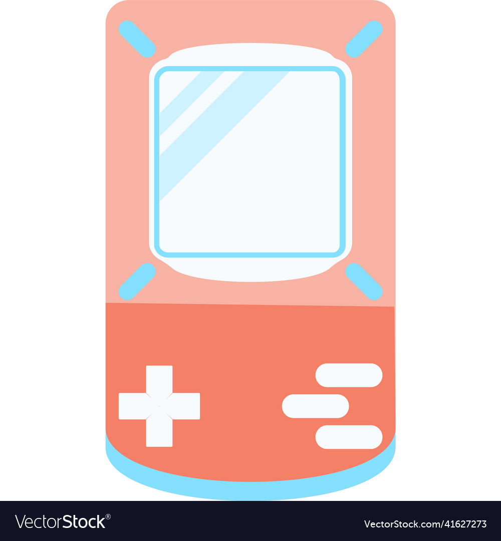 Handheld data terminal icon on white