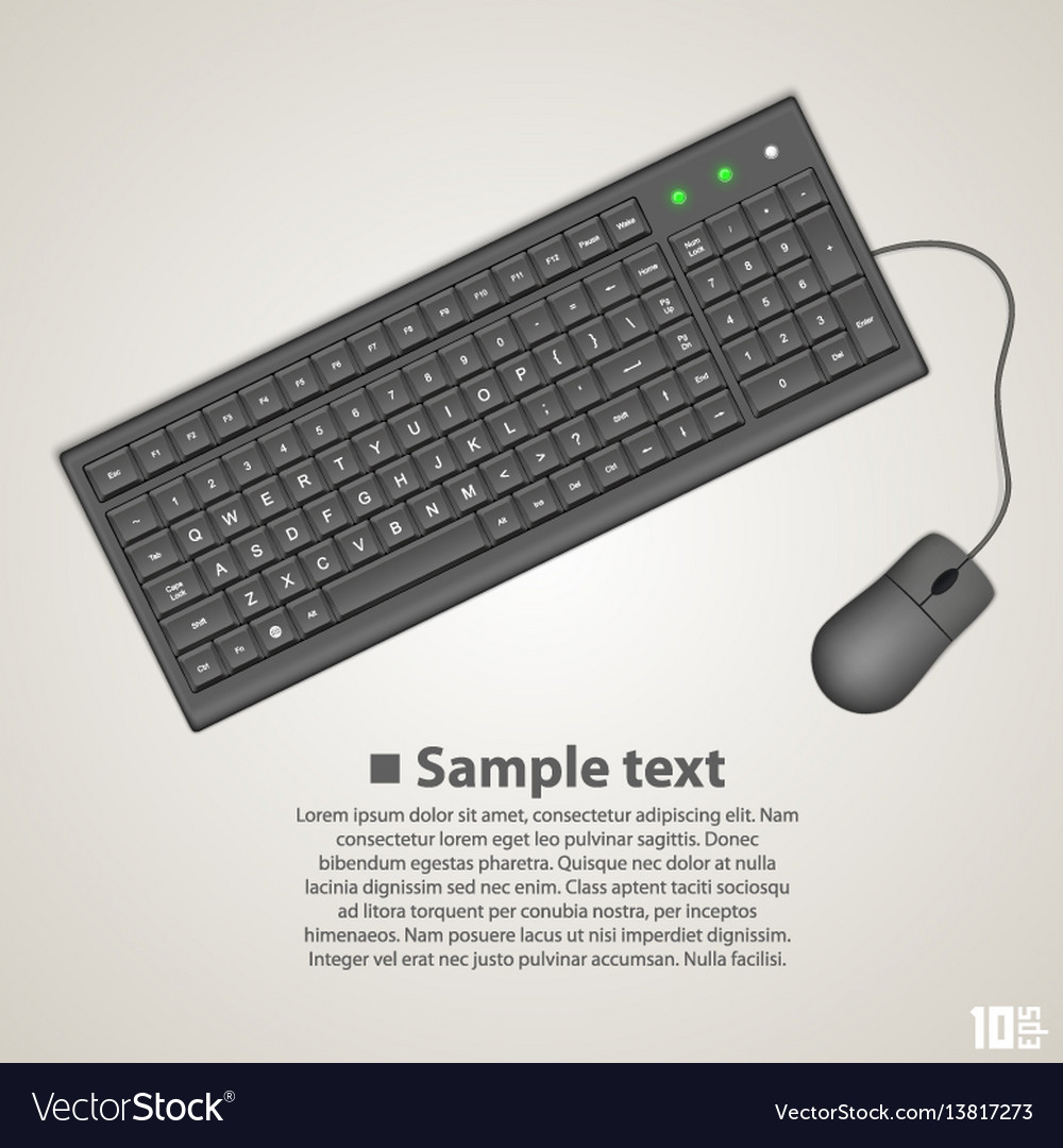 Modern Keyboard and Mouse Set