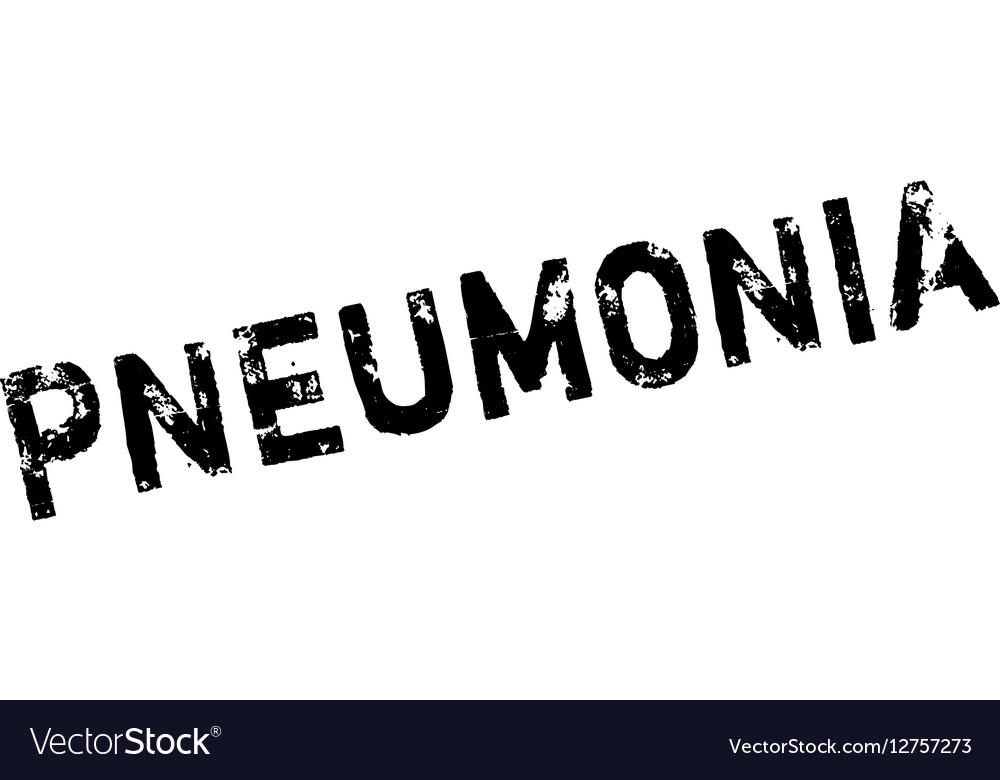 Pneumonia rubber stamp