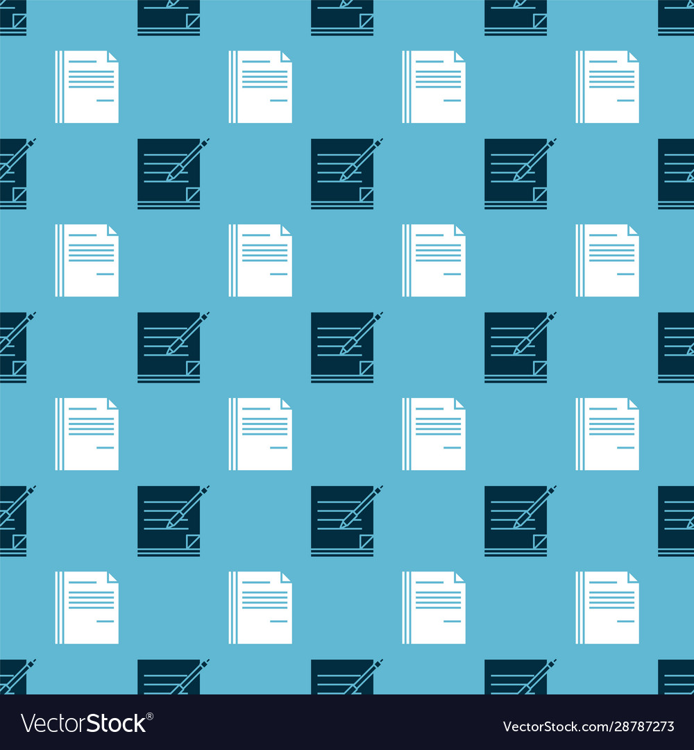 Set blank notebook and pen file document