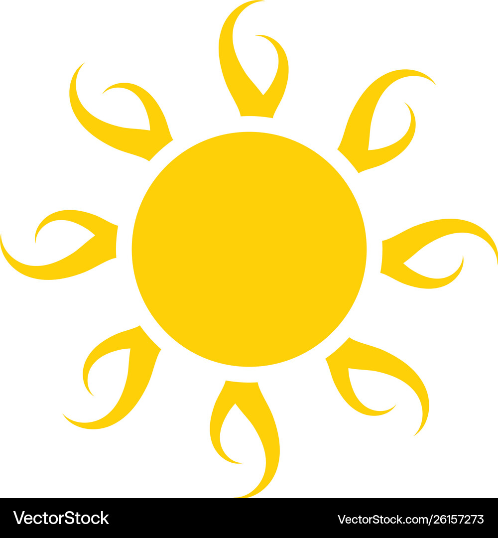 Sun icon Royalty Free Vector Image - VectorStock