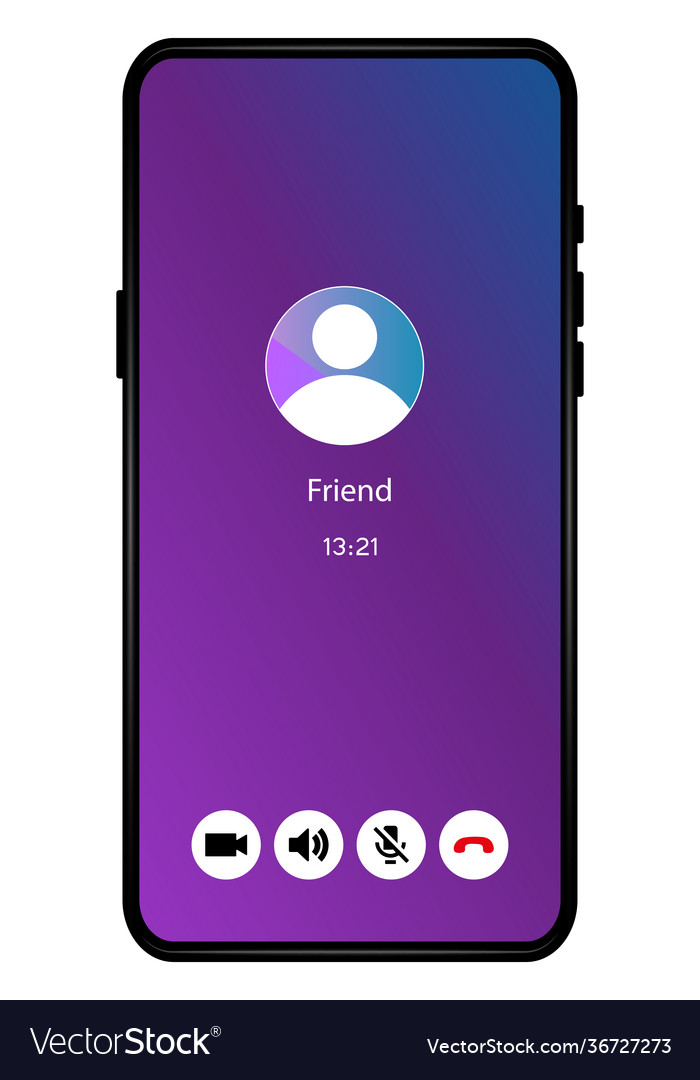 Video call screen web user interface