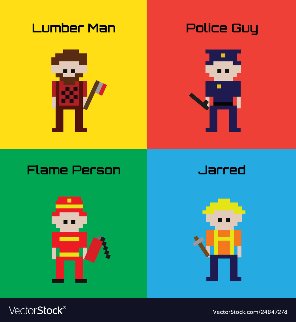 16-bit Worker Characters