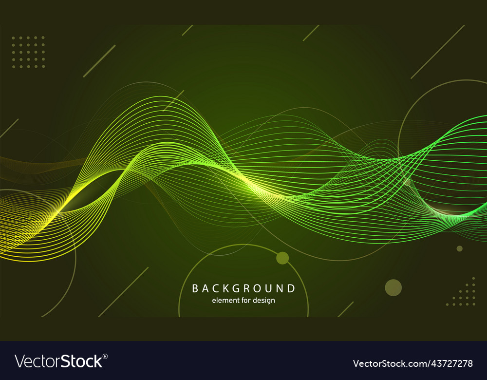 Abstract wave background element for design vector image Abstract wave background element for design