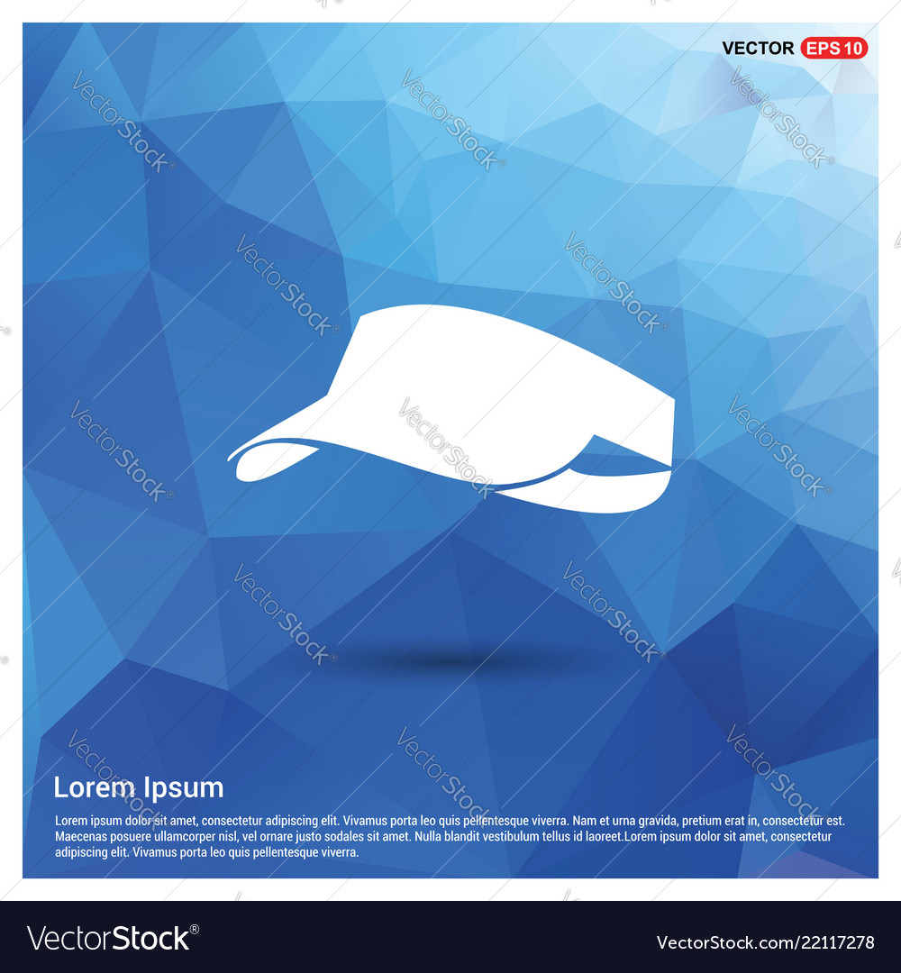 Badminton cap icon