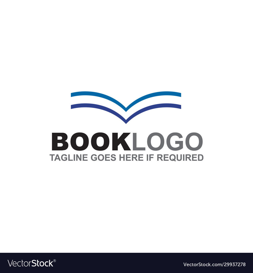 Book logo design icon template Royalty Free Vector Image