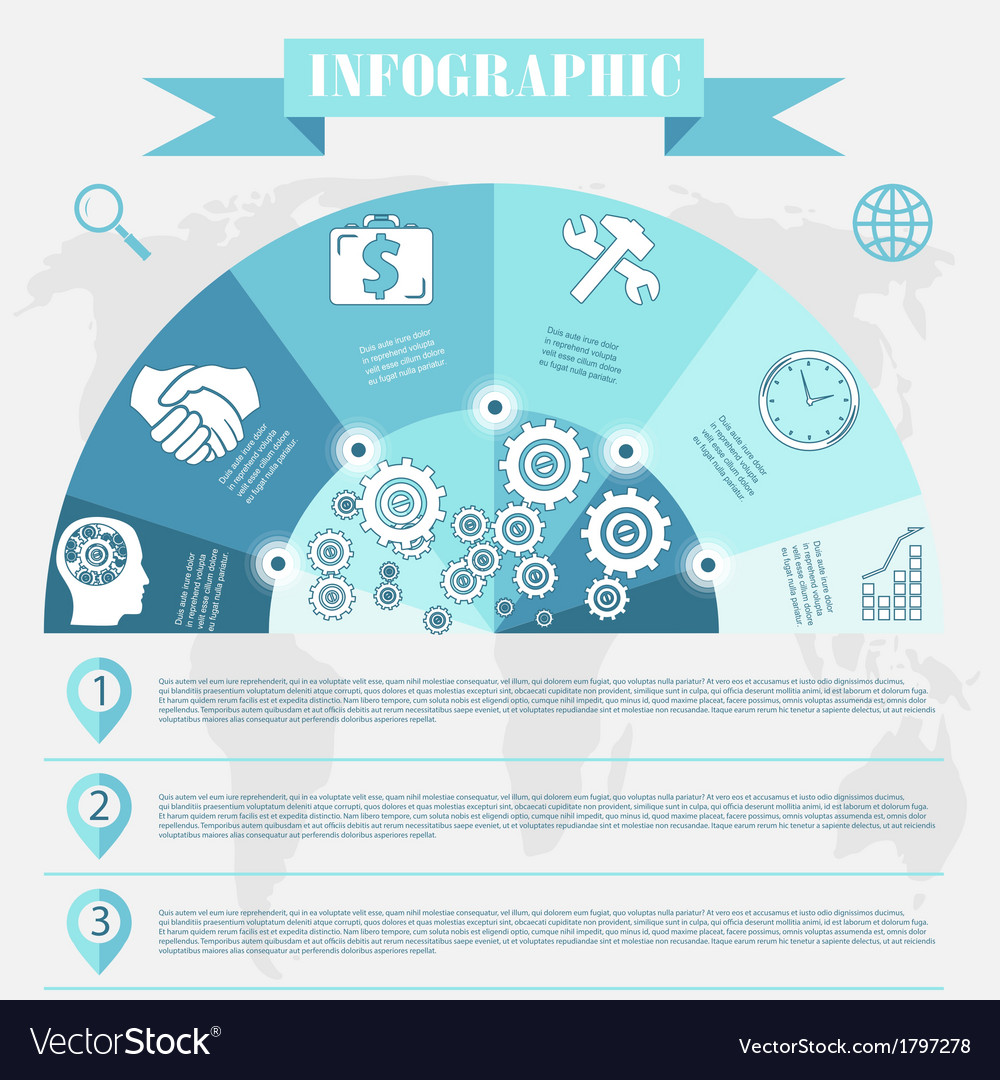 Business development infographics Royalty Free Vector Image