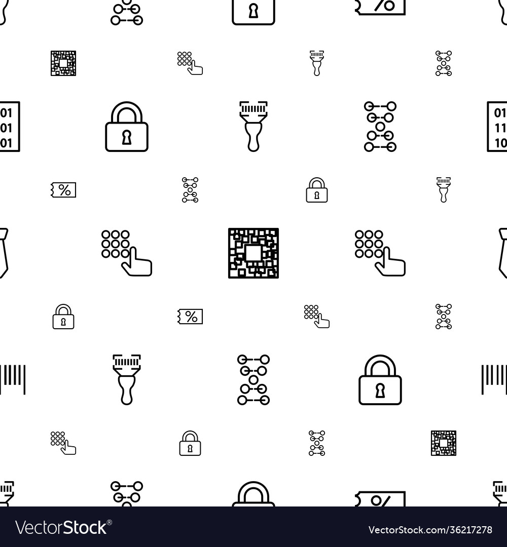 Code icons pattern seamless white background