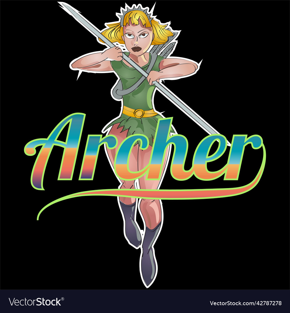 Weiblich archer comic charakter