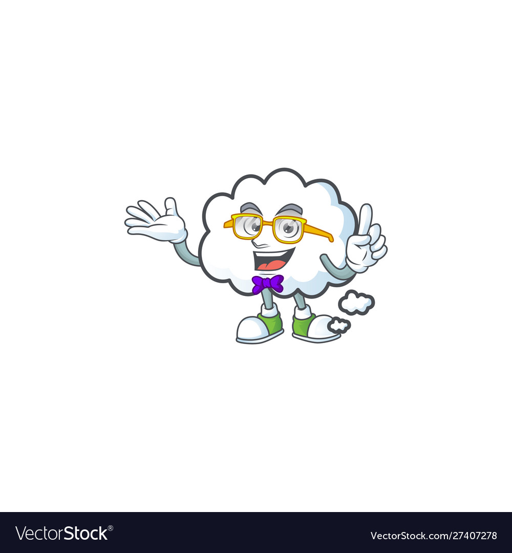 Geek cloud bubble with cartoon character style